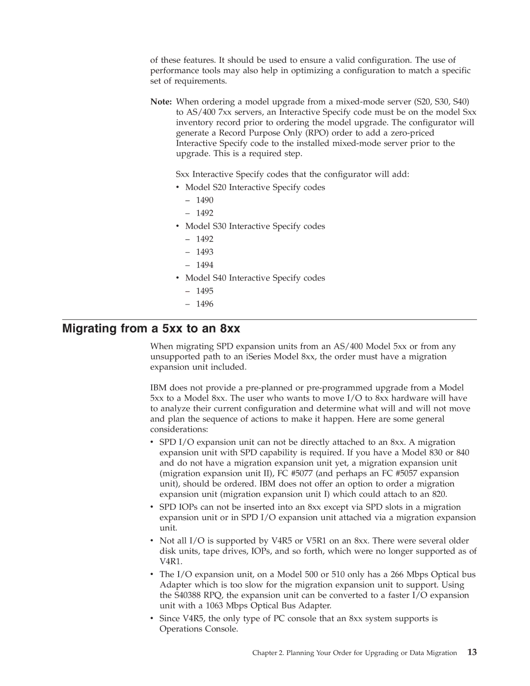 IBM SA41-5155-05 manual Migrating from a 5xx to an 