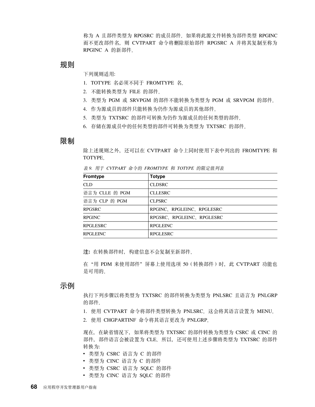 IBM SB84-0449-00 manual Rpginc a DB?~#, Fromtype Totype 