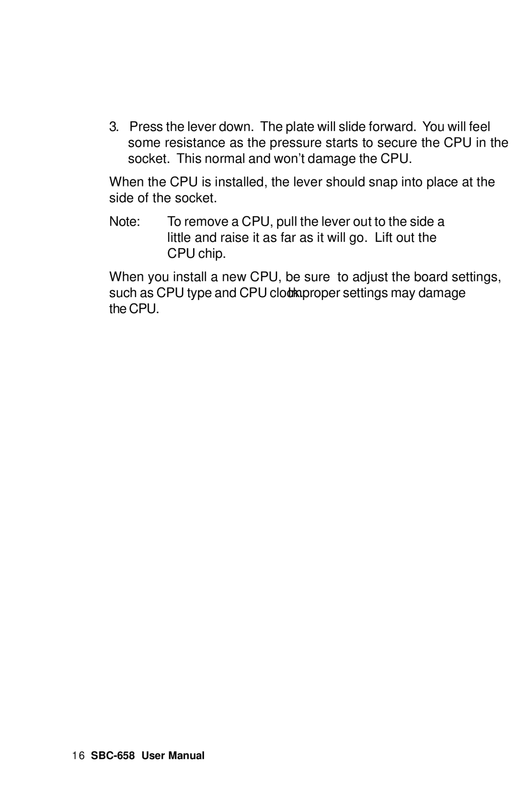 IBM SBC-658 manual 