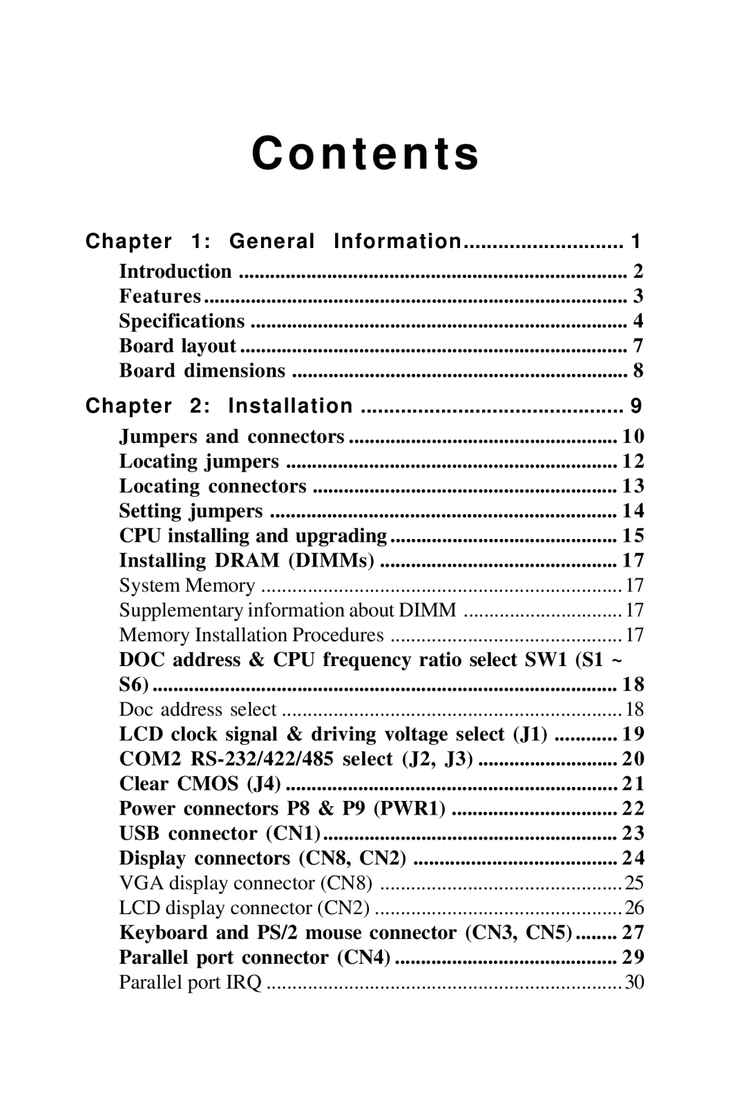 IBM SBC-658 manual N t e n t s 