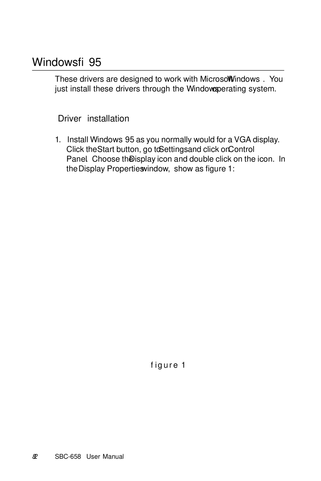 IBM SBC-658 manual Windows, Driver installation 