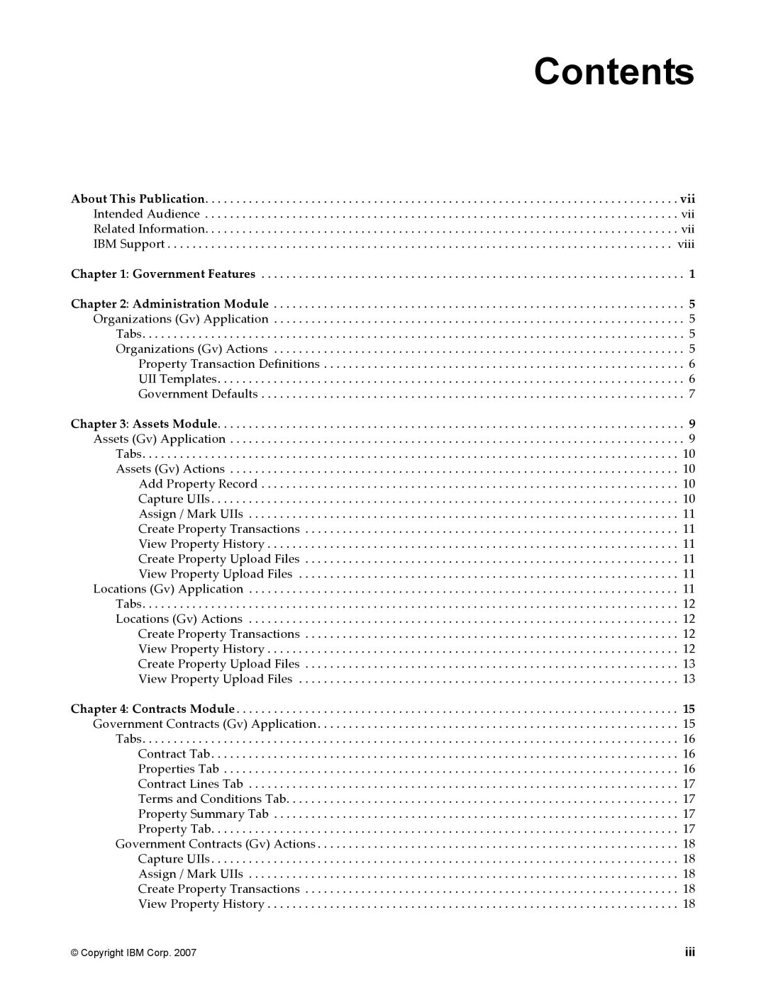 IBM SC23-8765-00 manual Contents 