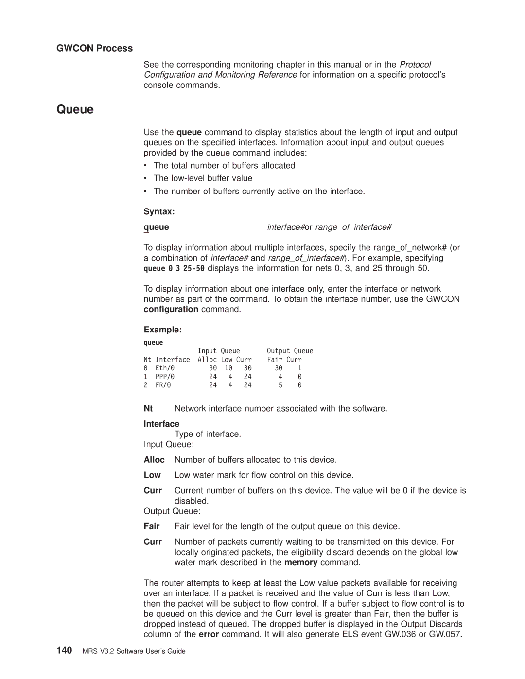 IBM SC30-3681-08 manual Queue 