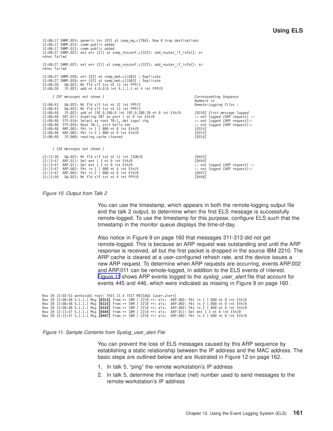 IBM SC30-3681-08 manual Output from Talk 