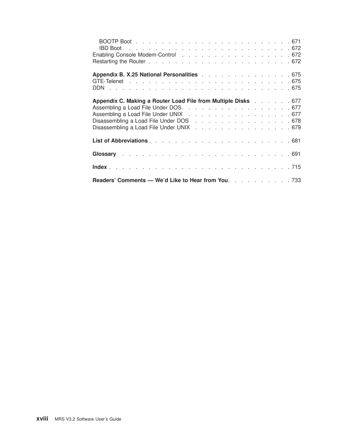 IBM SC30-3681-08 manual Appendix B. X.25 National Personalities, Appendix C. Making a Router Load File from Multiple Disks 