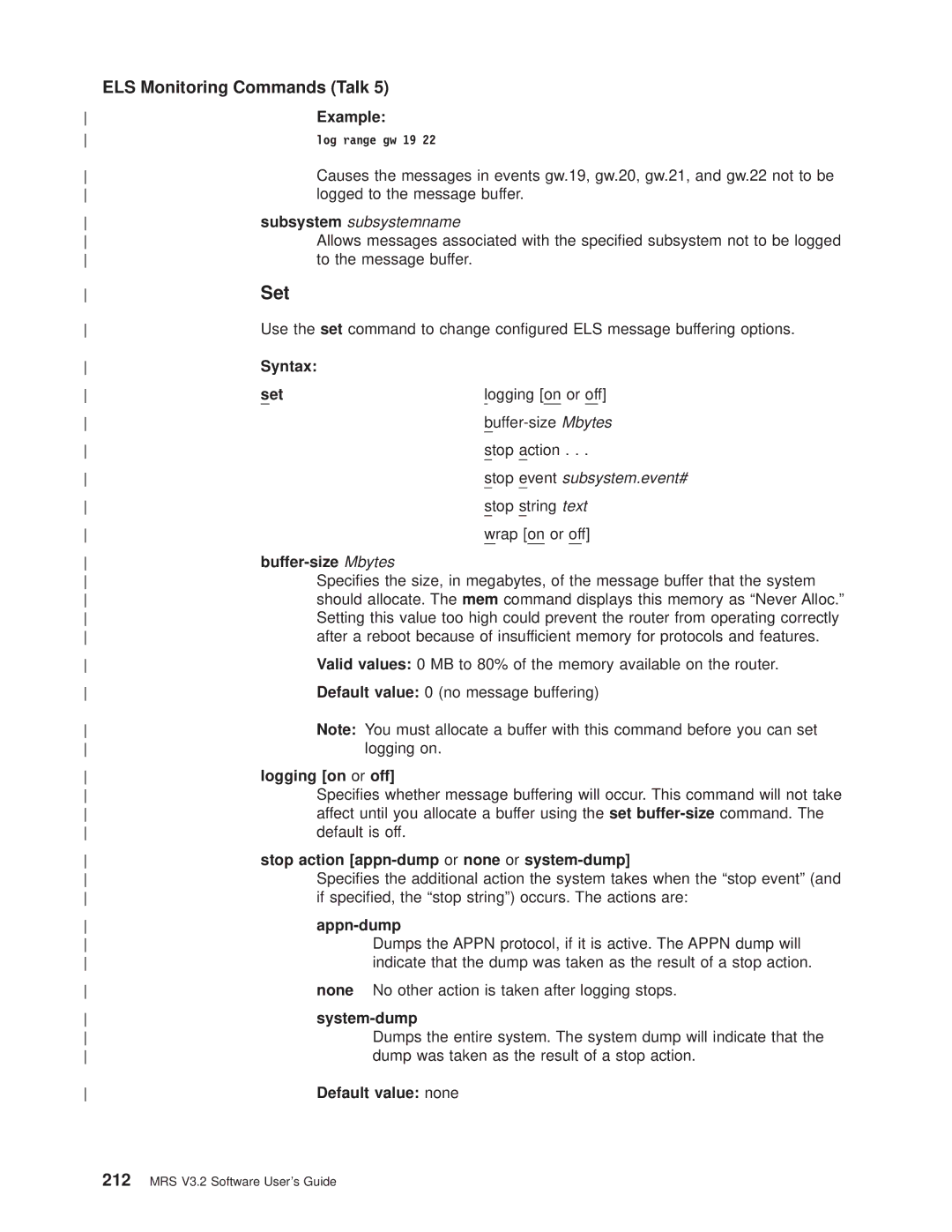 IBM SC30-3681-08 manual Buffer-size Mbytes 