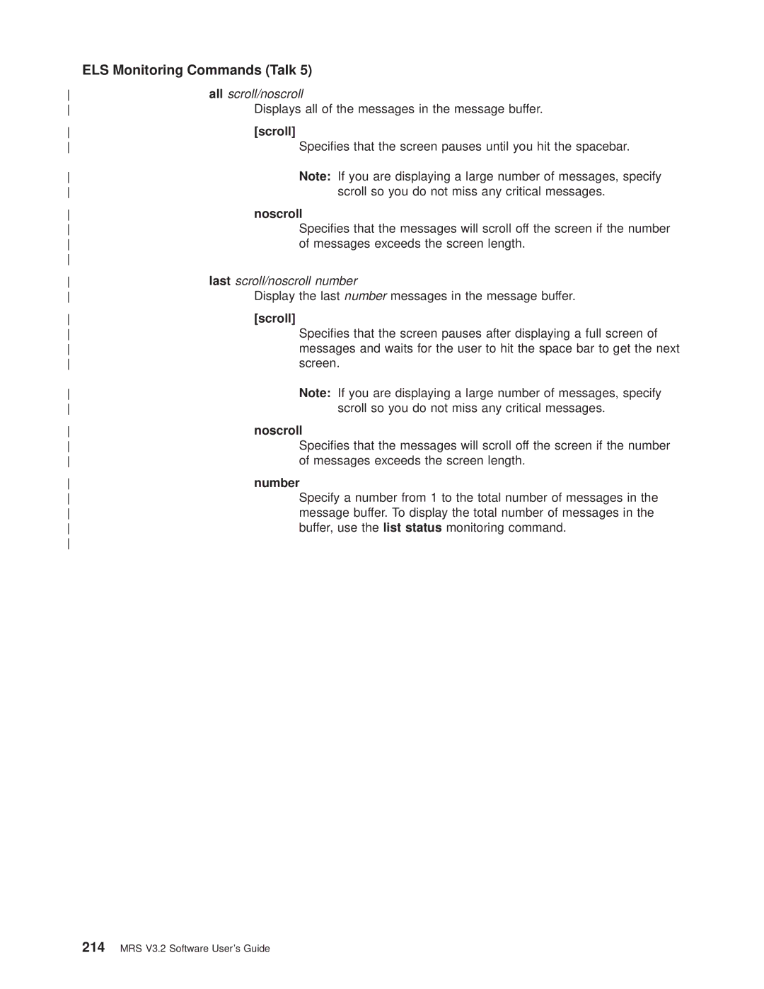 IBM SC30-3681-08 manual Scroll, Noscroll, Number 