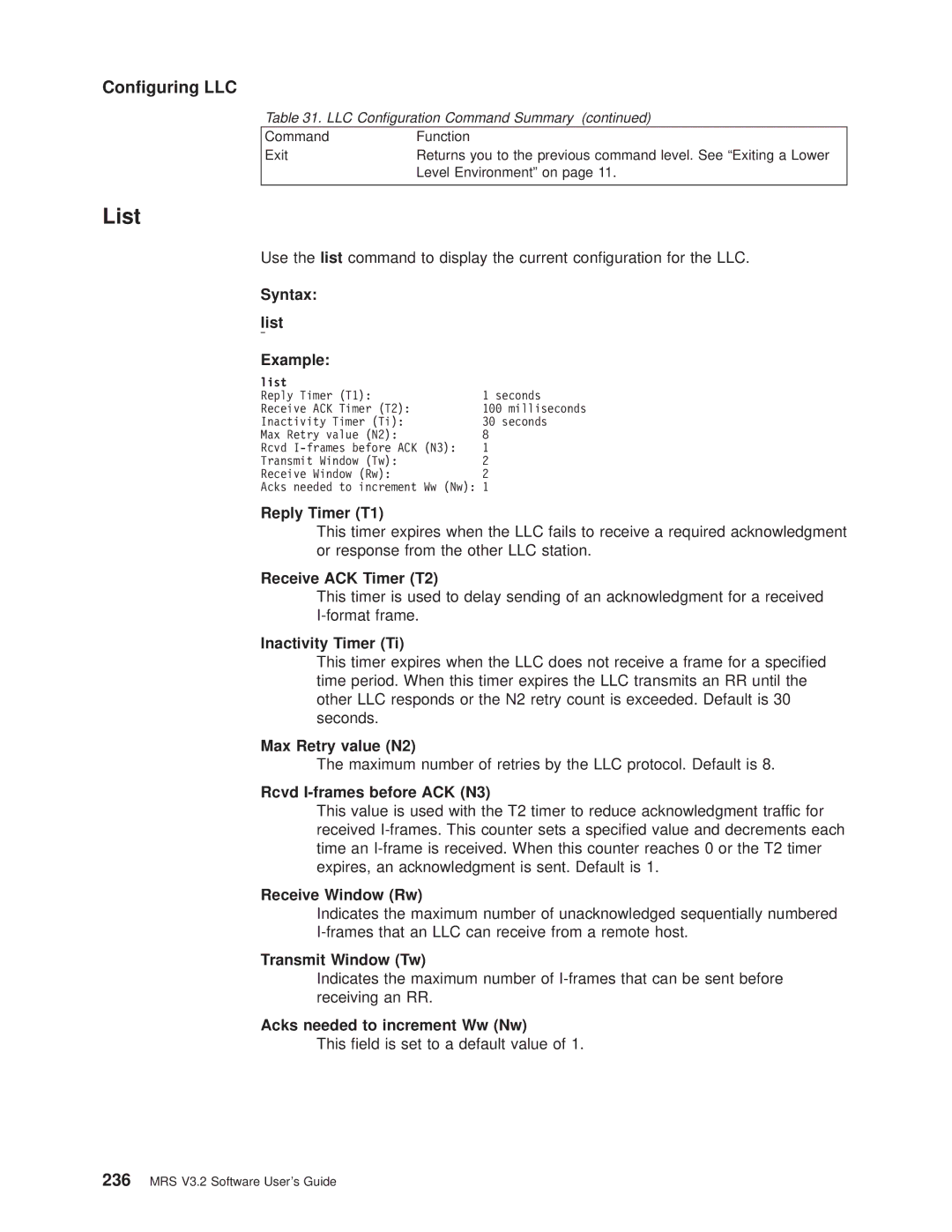 IBM SC30-3681-08 manual Conguring LLC 