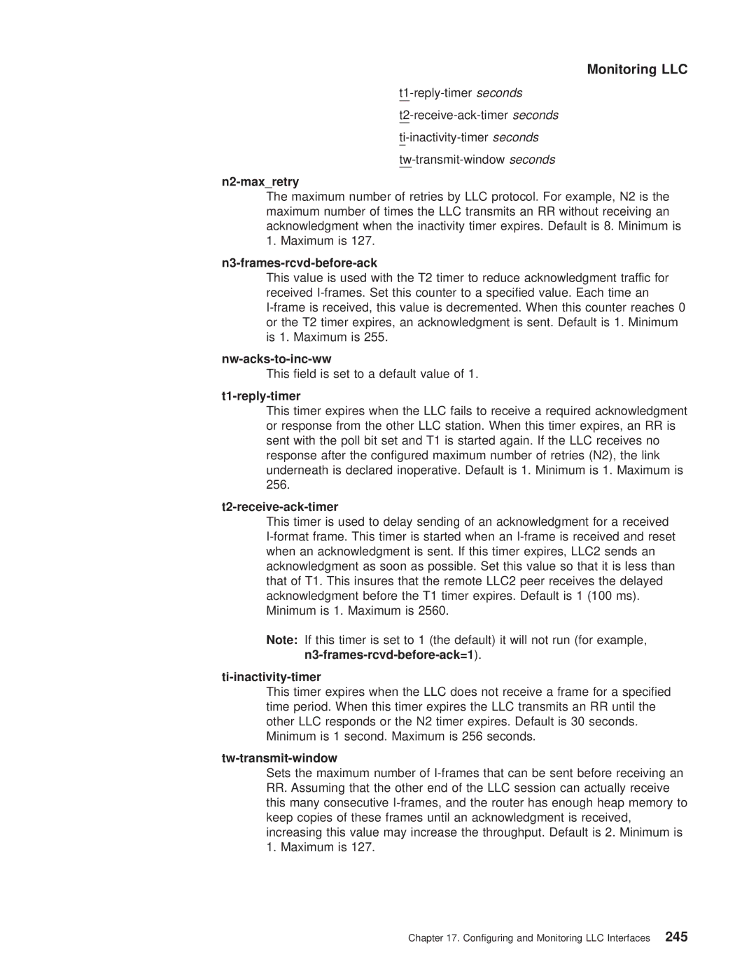 IBM SC30-3681-08 manual N2-maxretry, N3-frames-rcvd-before-ack 