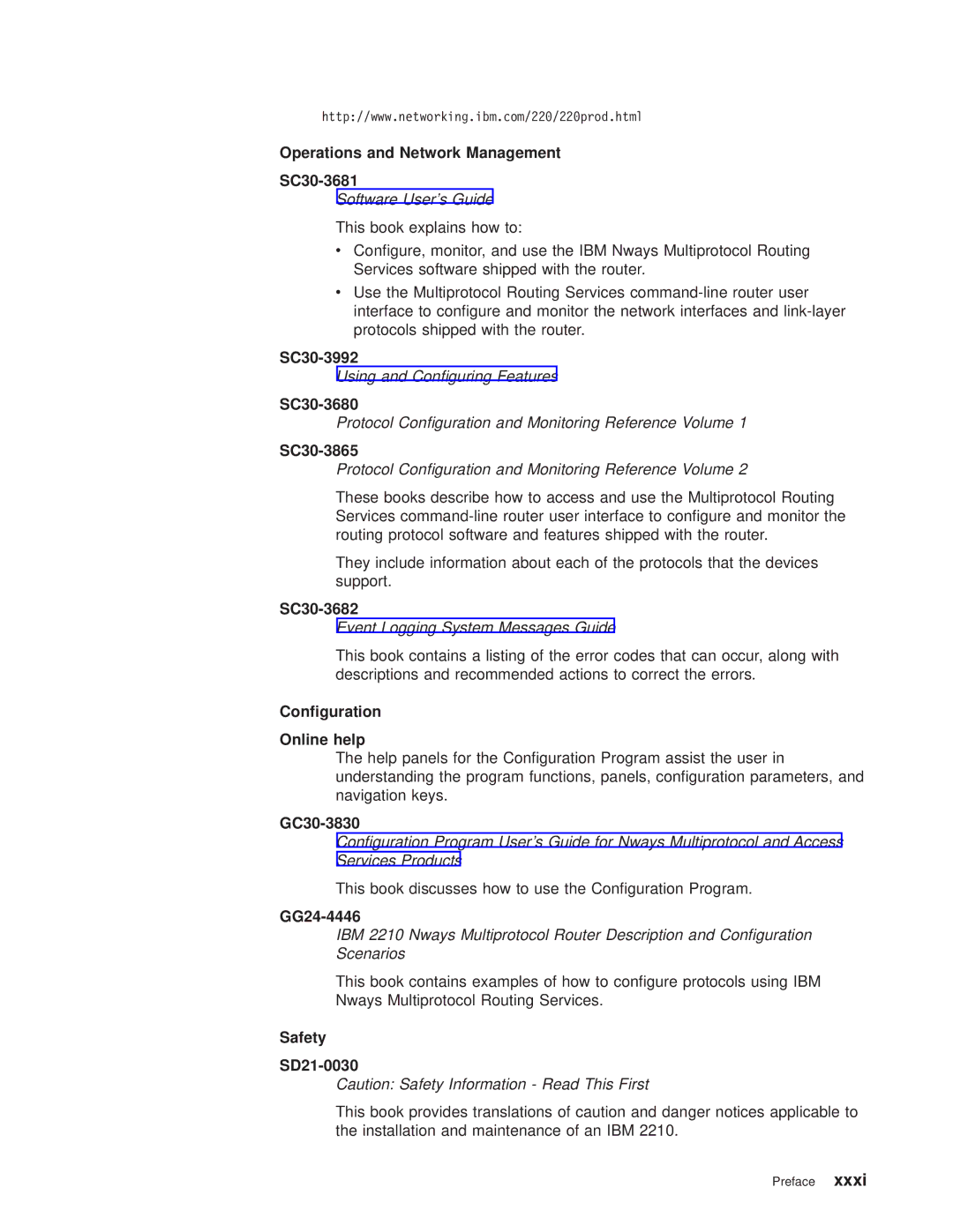 IBM SC30-3681-08 manual Operations and Network Management SC30-3681, SC30-3992, SC30-3680, SC30-3865, SC30-3682, GC30-3830 