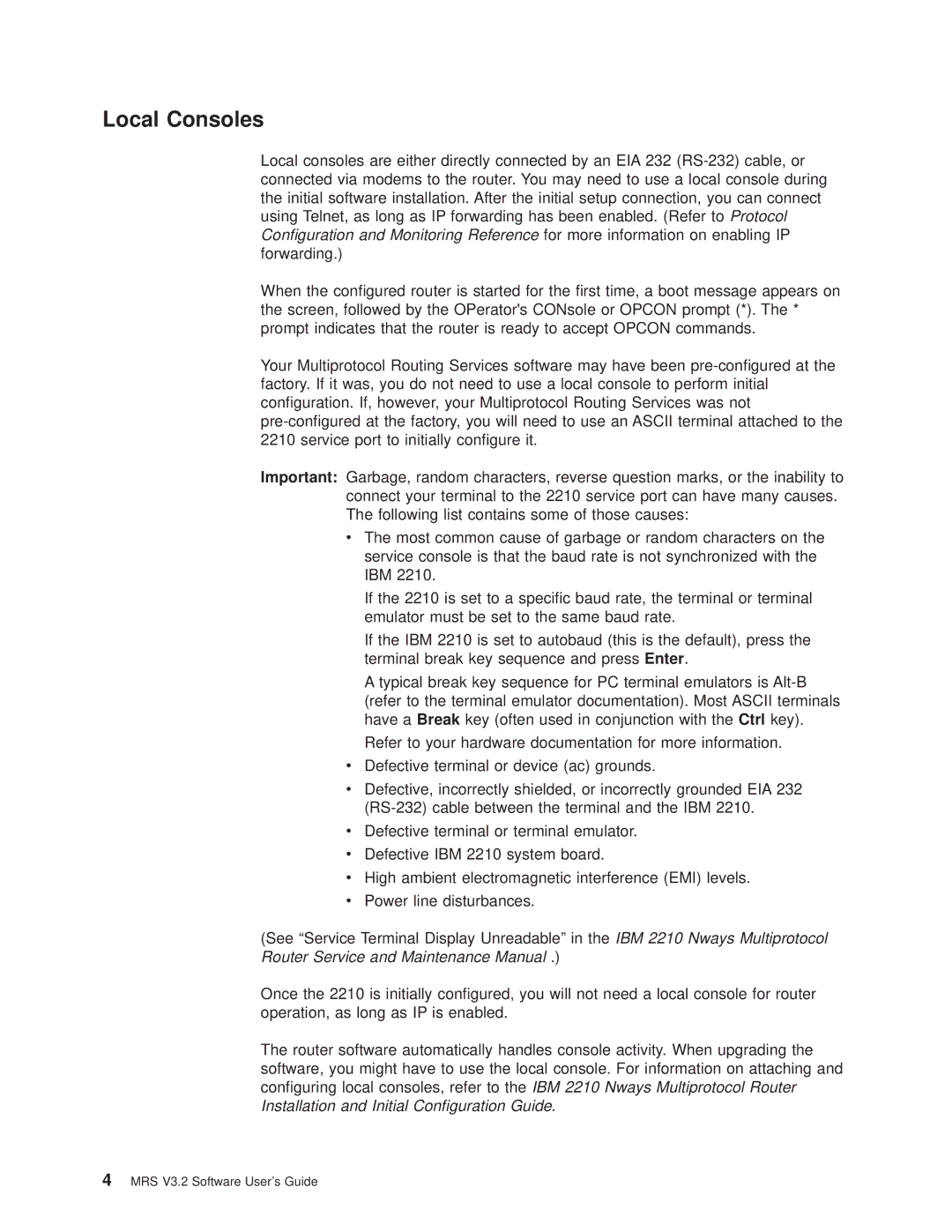 IBM SC30-3681-08 manual Local Consoles 