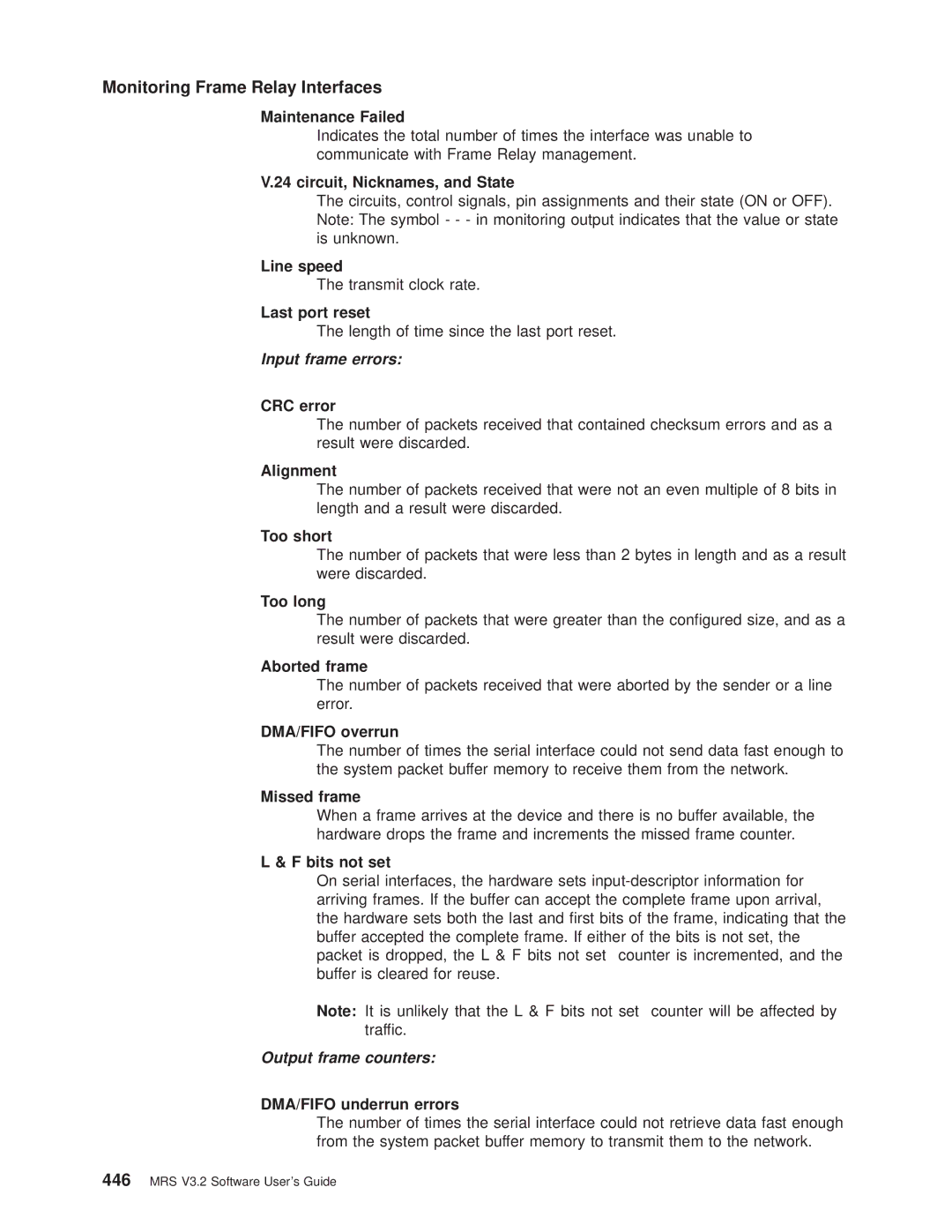 IBM SC30-3681-08 manual Circuit, Nicknames, and State, Input frame errors 