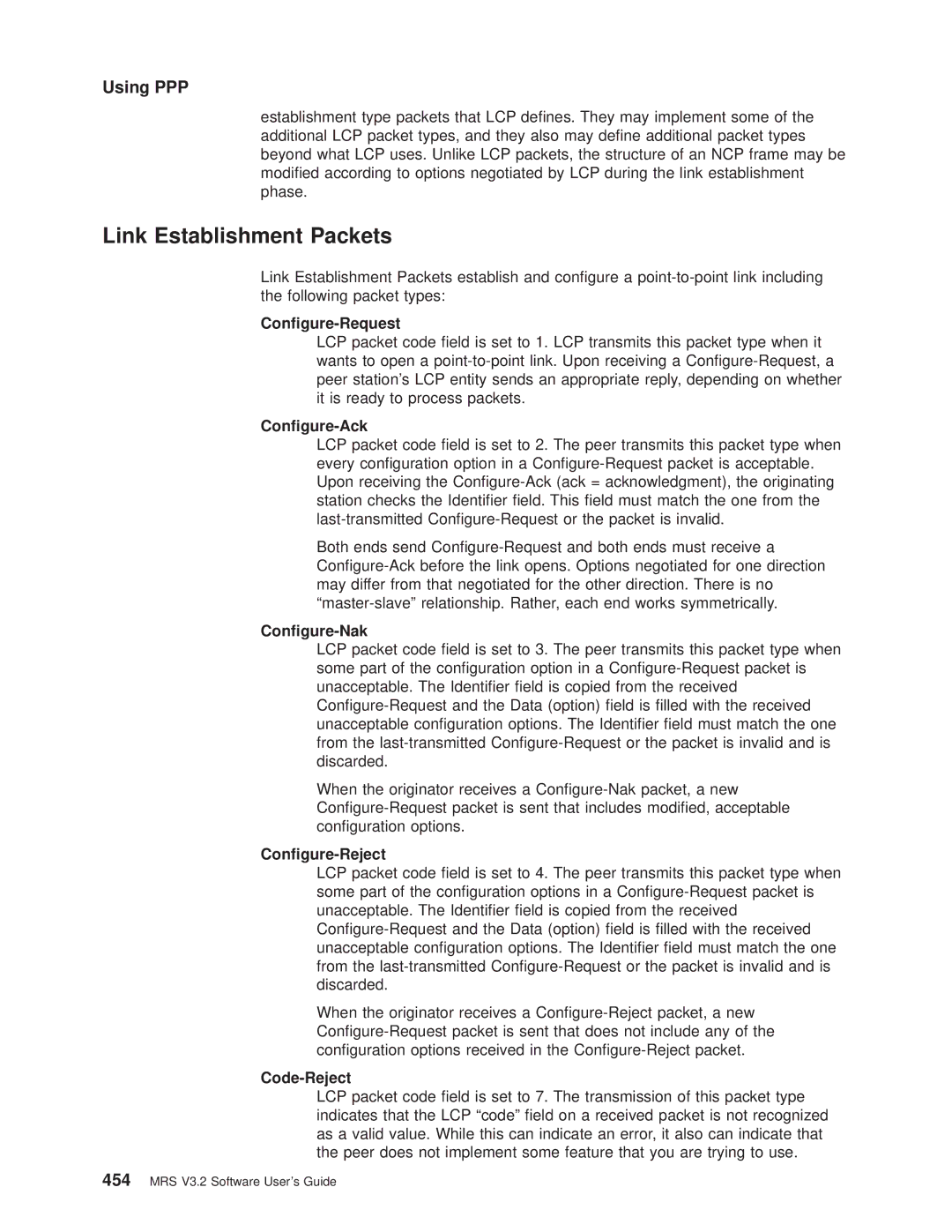 IBM SC30-3681-08 manual Link Establishment Packets 