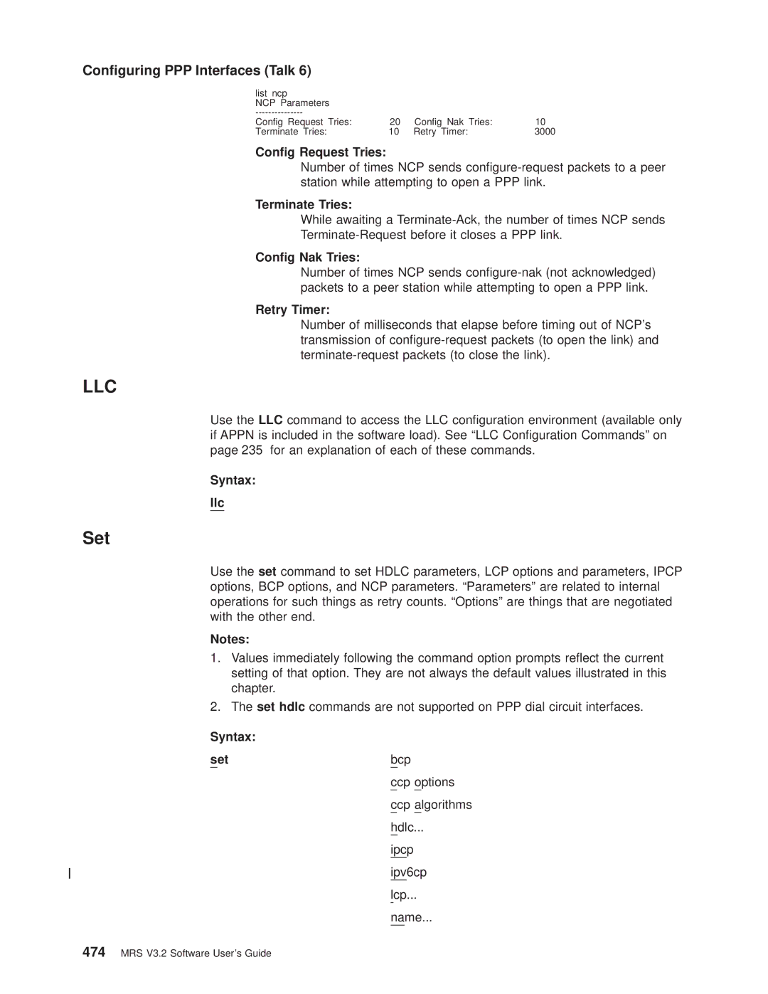 IBM SC30-3681-08 manual Ccp options, Ccp algorithms, Name, List ncp 