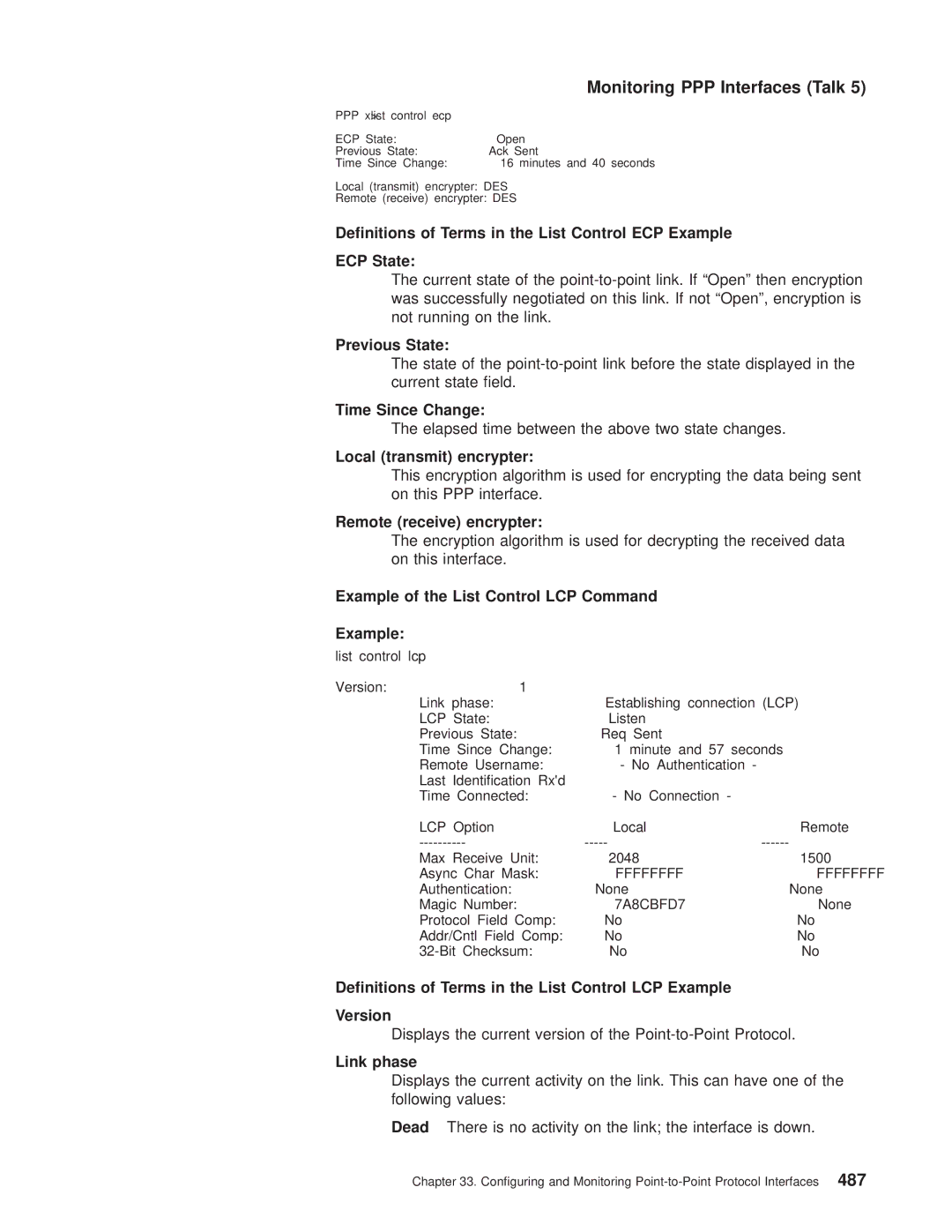 IBM SC30-3681-08 manual Time Since Change, Local transmit encrypter, Remote receive encrypter, Link phase 