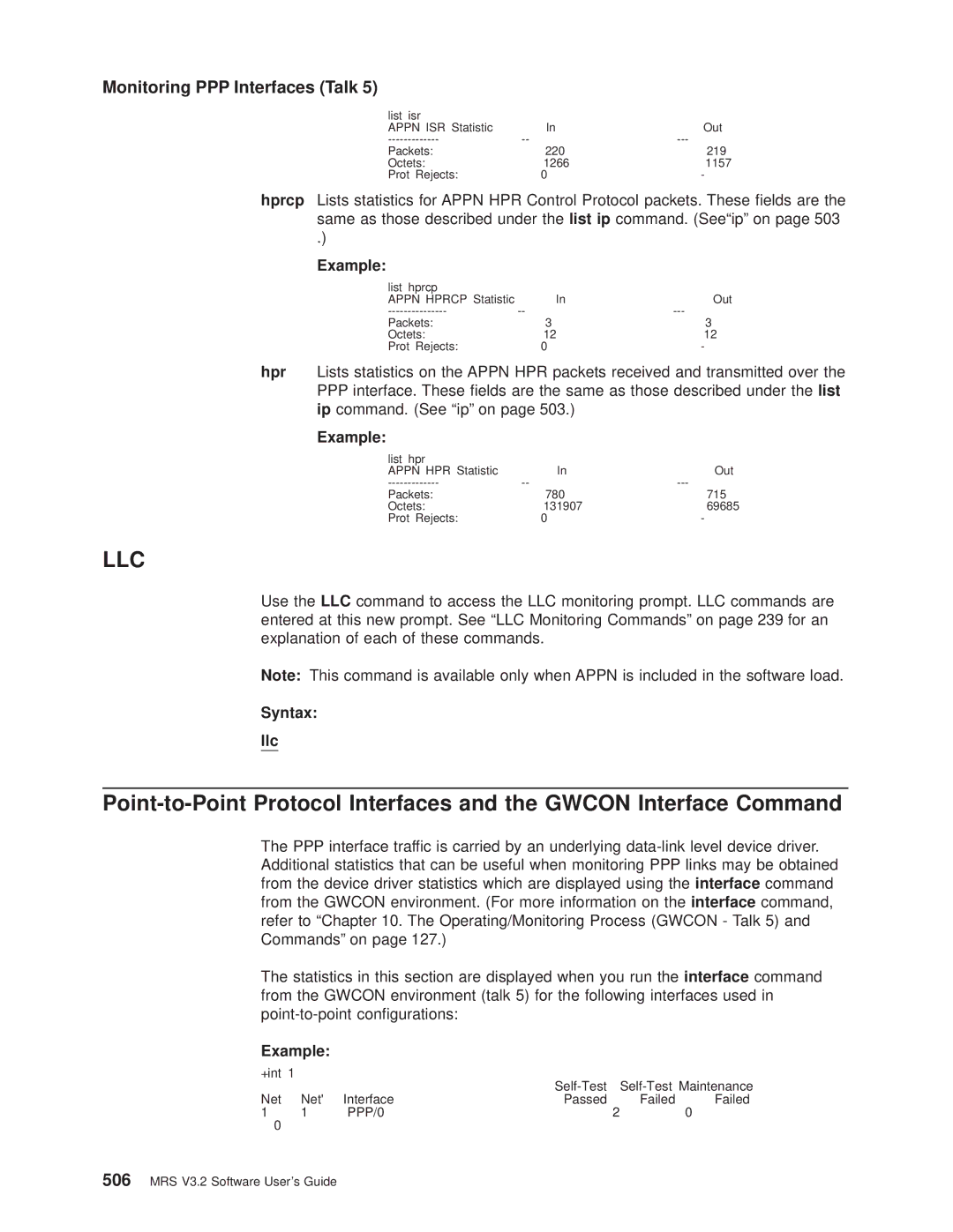 IBM SC30-3681-08 manual List isr, List hprcp 