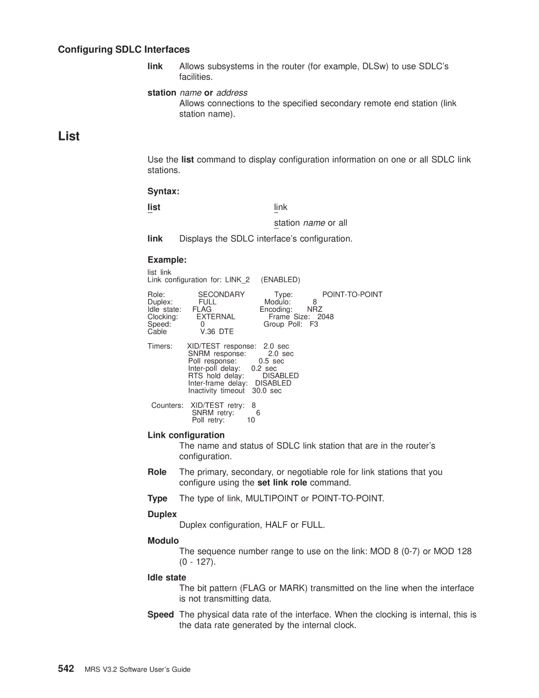 IBM SC30-3681-08 manual Link conguration, Duplex, Modulo 