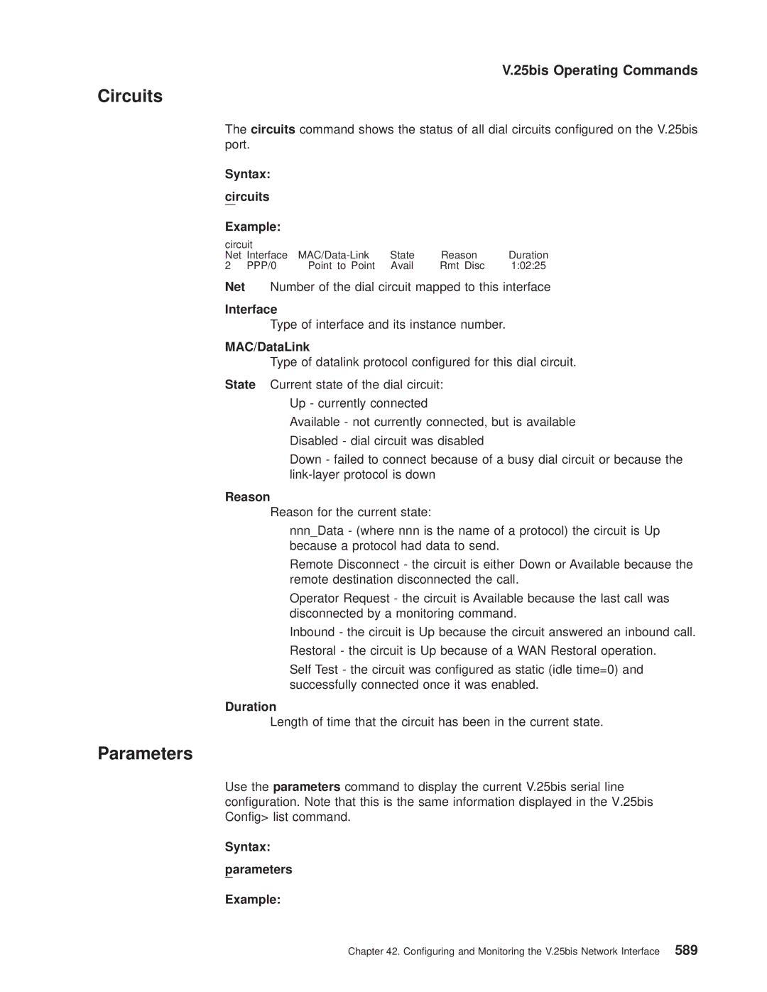 IBM SC30-3681-08 manual Circuits 