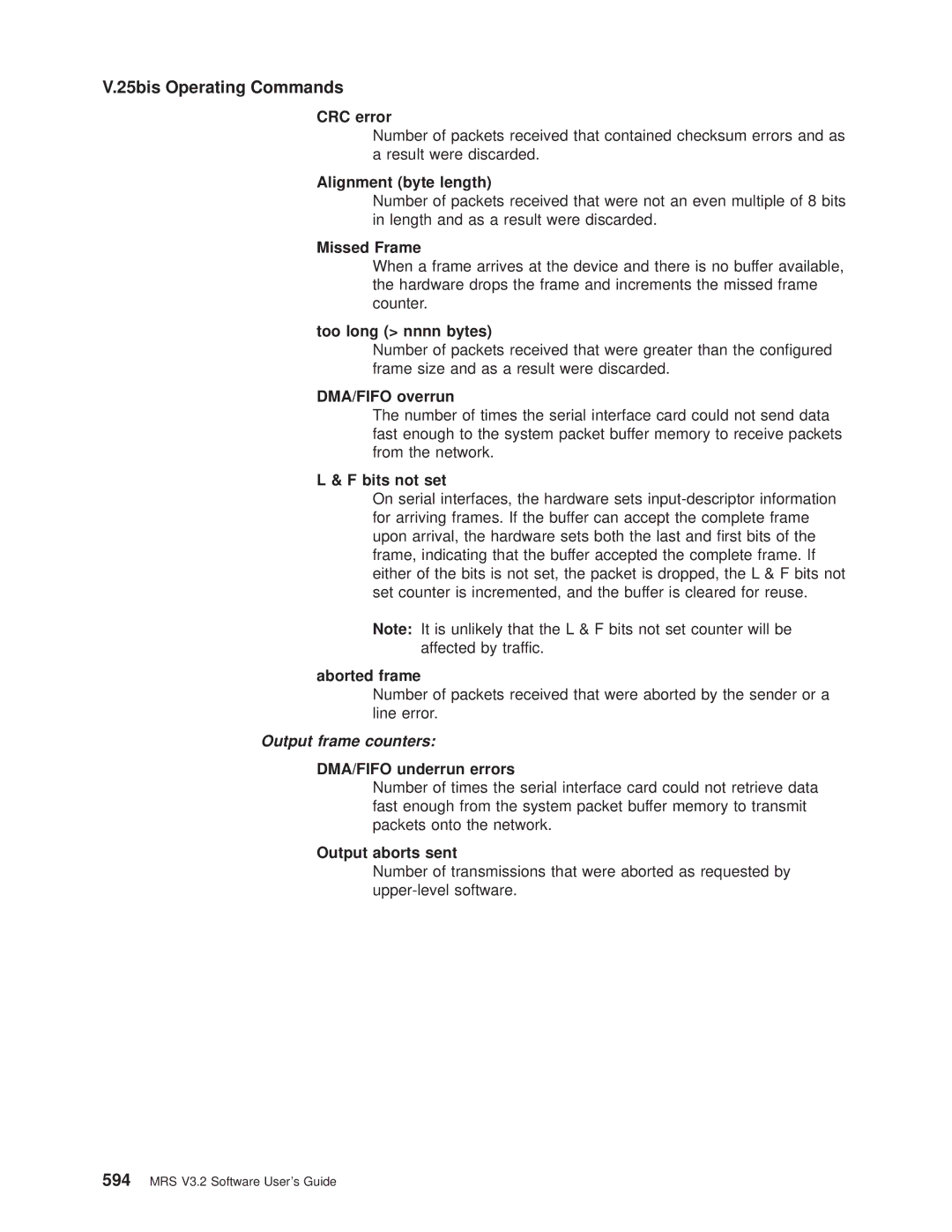 IBM SC30-3681-08 manual CRC error 