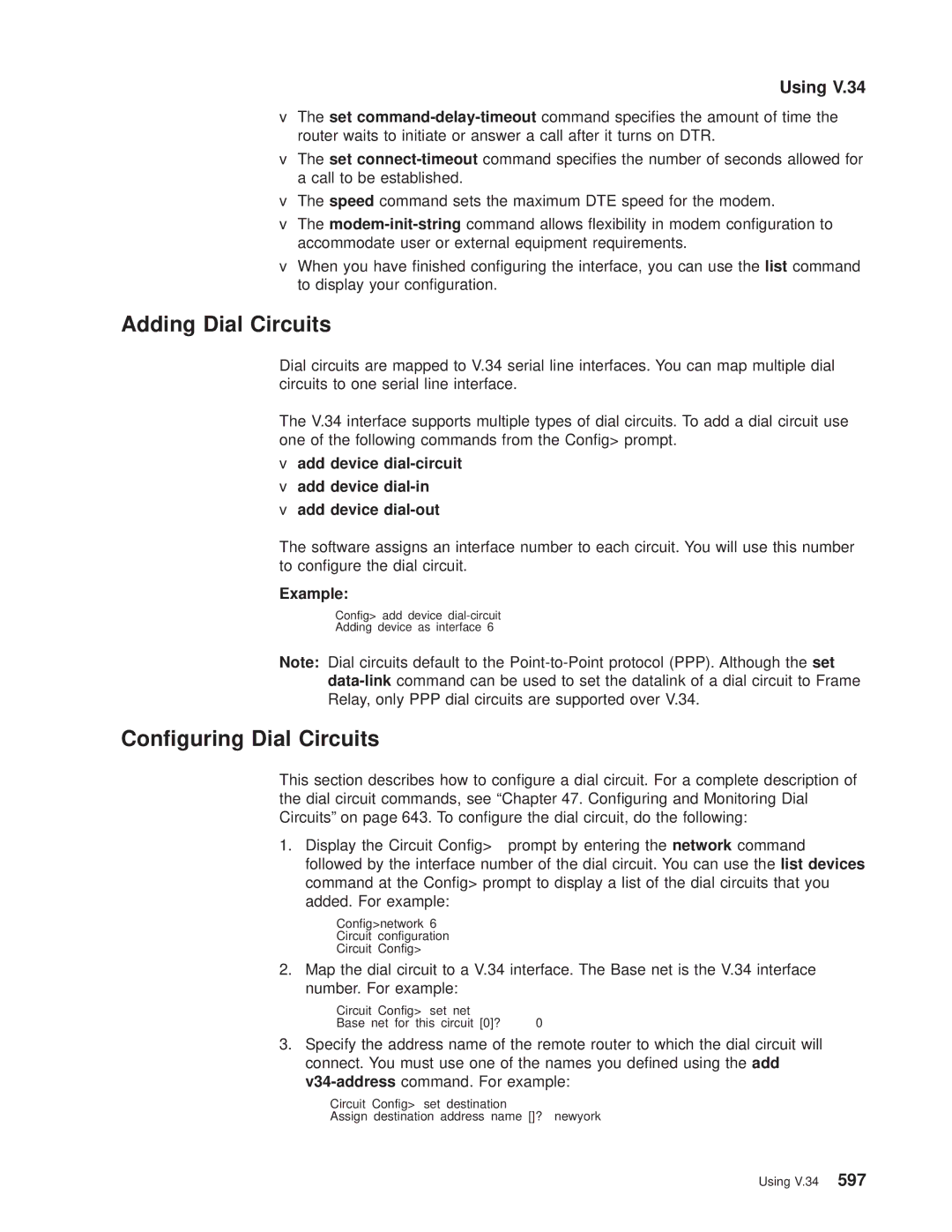 IBM SC30-3681-08 manual Using V.34 