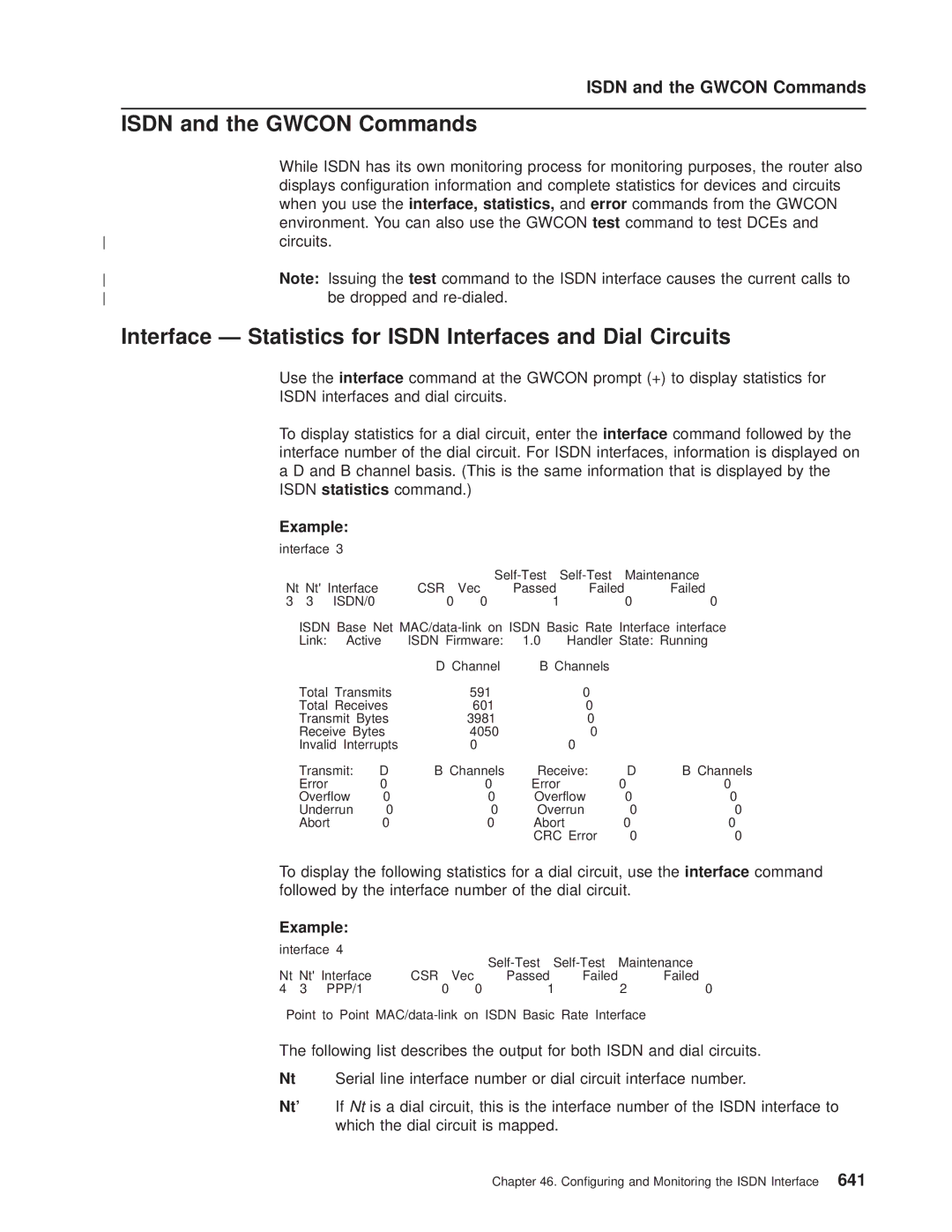 IBM SC30-3681-08 manual Isdn and the Gwcon Commands, Circuits Be dropped and re-dialed 