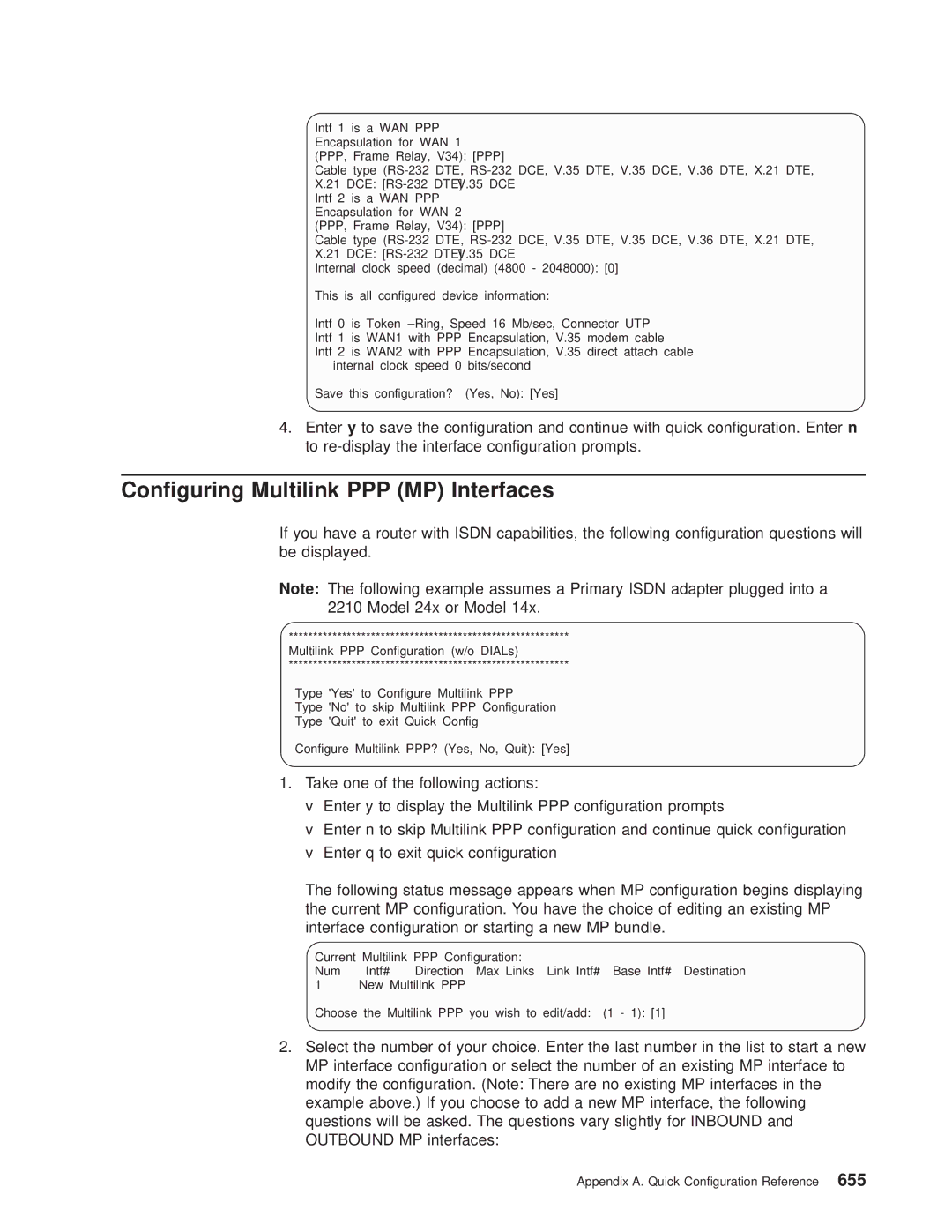 IBM SC30-3681-08 manual Conguring Multilink PPP MP Interfaces 