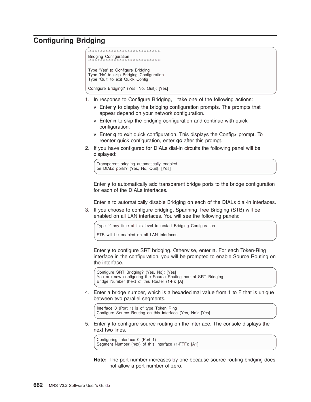 IBM SC30-3681-08 manual Conguring Bridging 