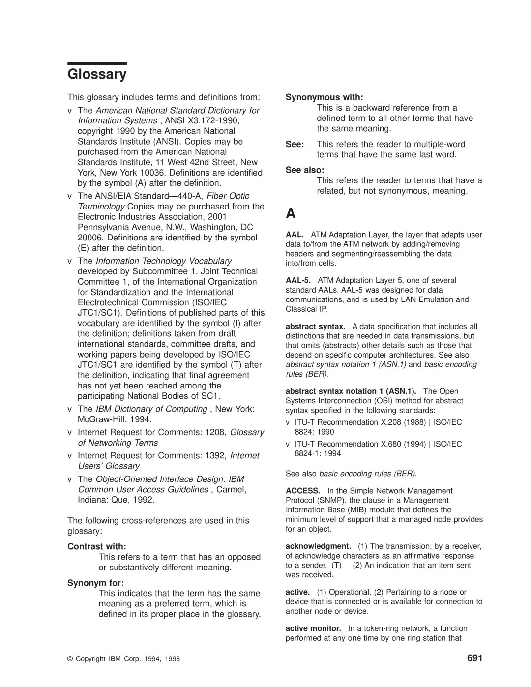 IBM SC30-3681-08 manual Glossary, 691 