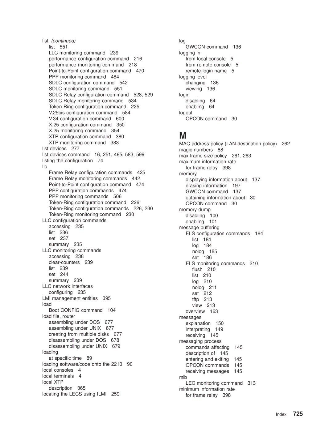 IBM SC30-3681-08 manual List list 