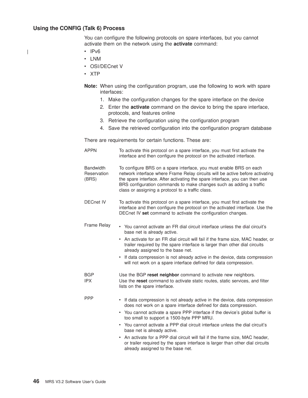 IBM SC30-3681-08 manual Activate them on the network using the activate command, IPv6, OSI/DECnet 