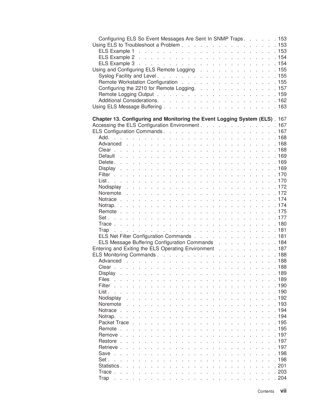 IBM SC30-3681-08 manual Conguring and Monitoring the Event Logging System ELS 