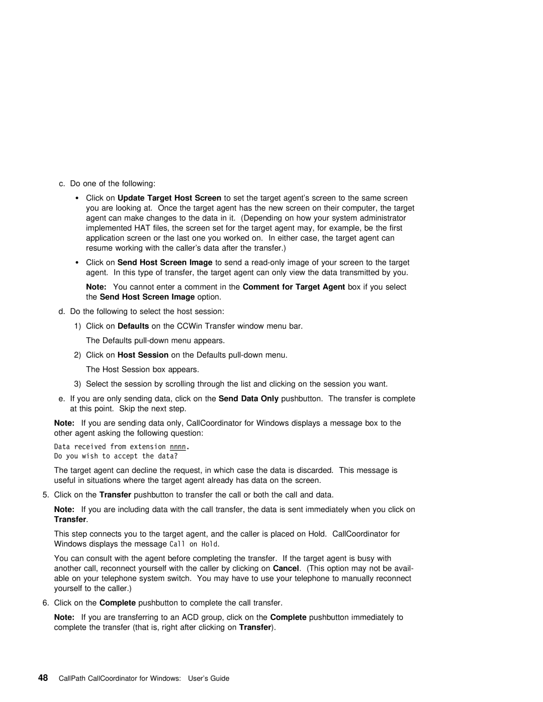 IBM SC31-6254-01 manual Host, Transfer 