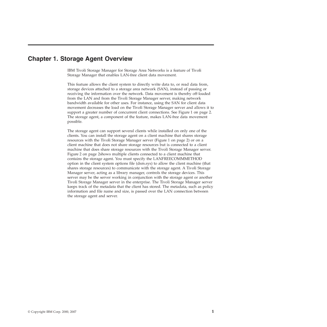 IBM SC32-0129-00 manual Storage Agent Overview 