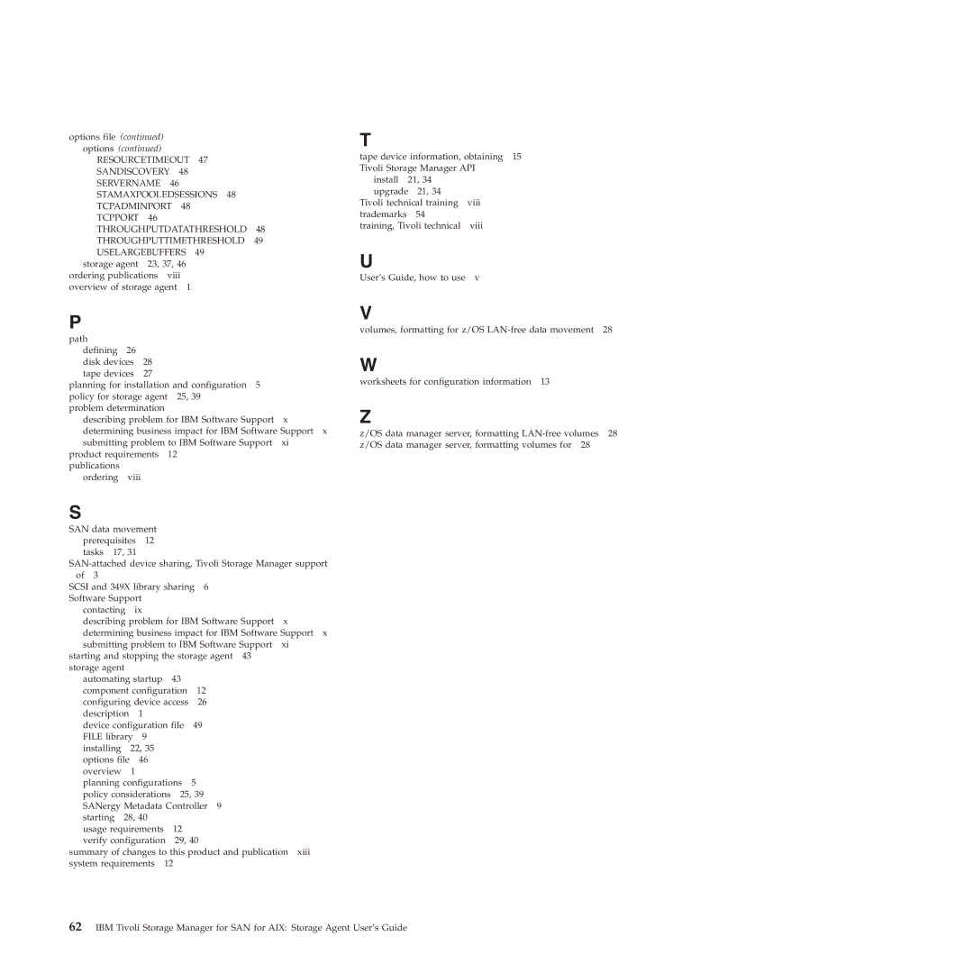 IBM SC32-0129-00 manual Options 