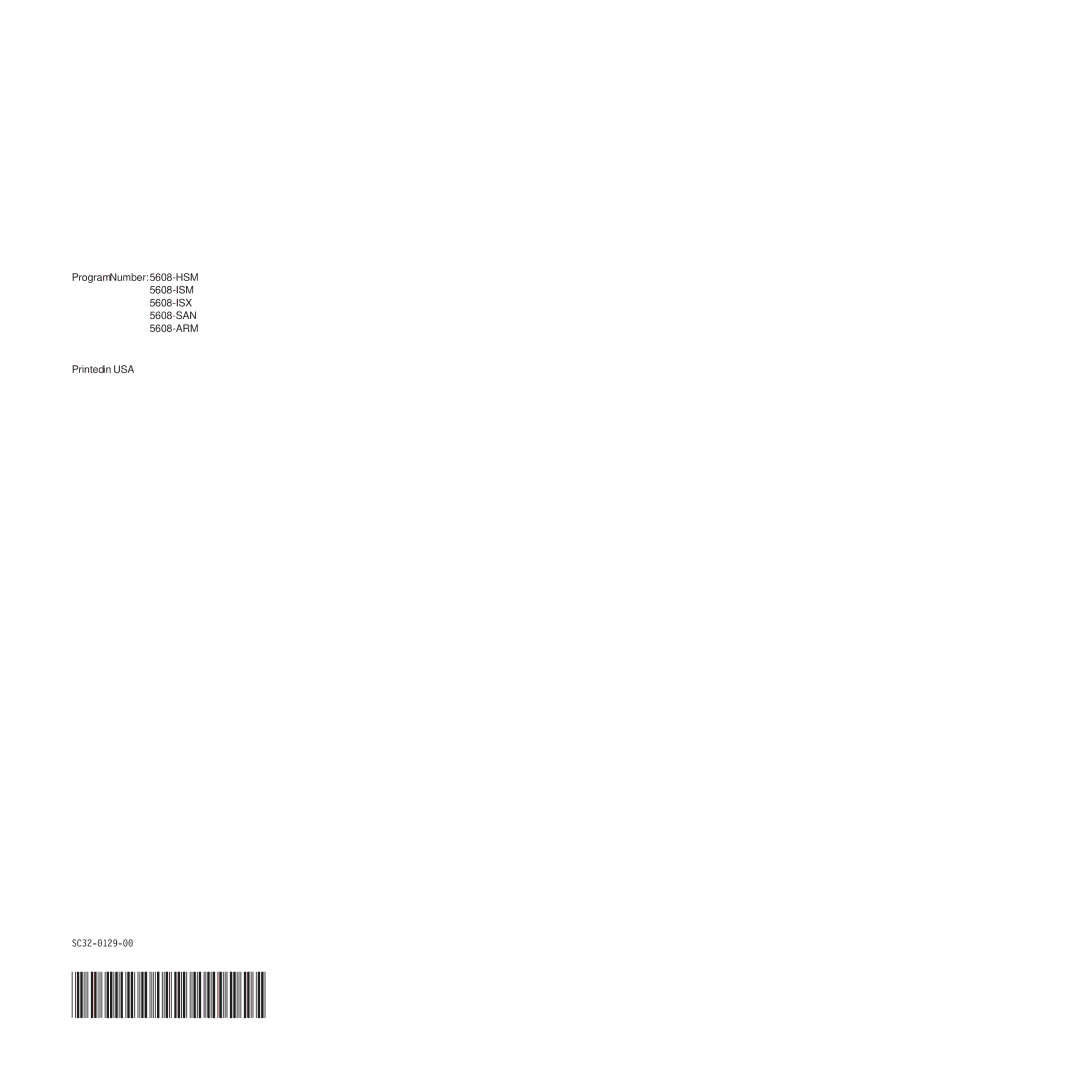 IBM SC32-0129-00 manual 