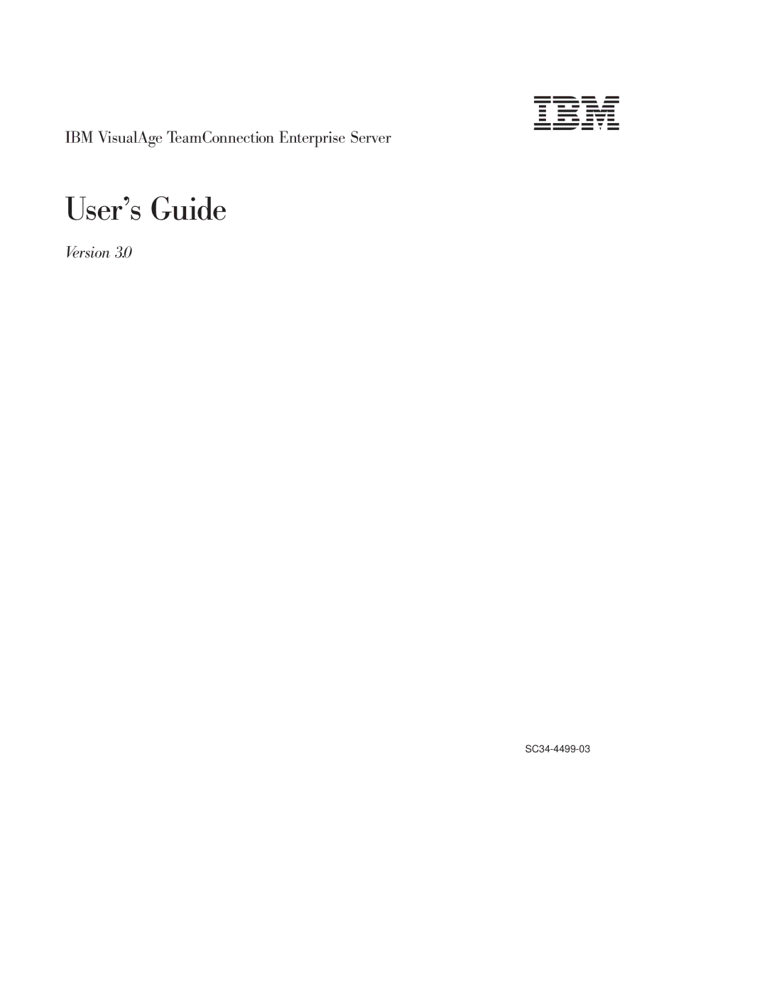 IBM SC34-4499-03 manual Ibm 