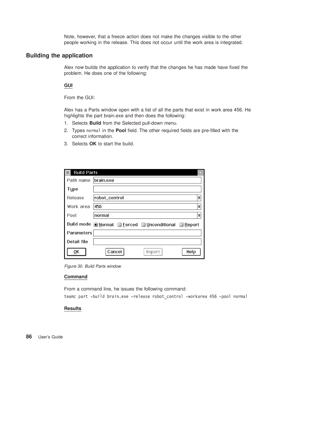 IBM SC34-4499-03 manual Building the application 