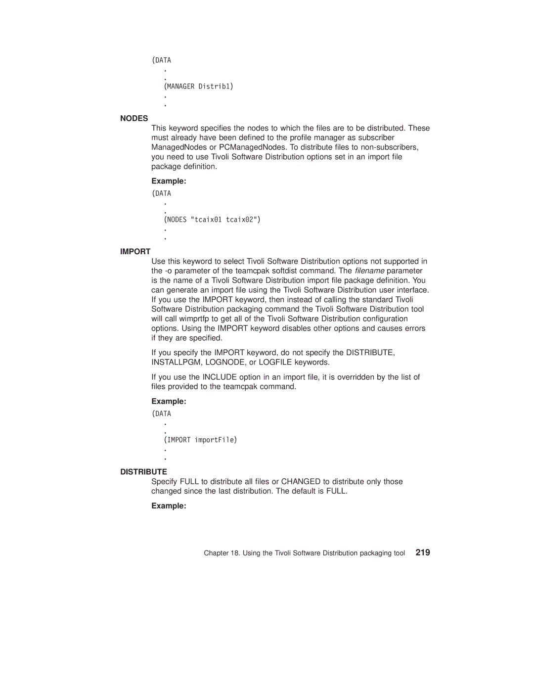 IBM SC34-4499-03 manual Nodes 