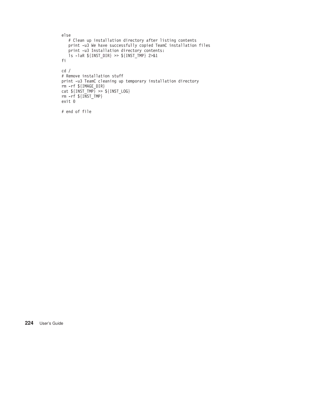 IBM SC34-4499-03 manual Exit # end of file 