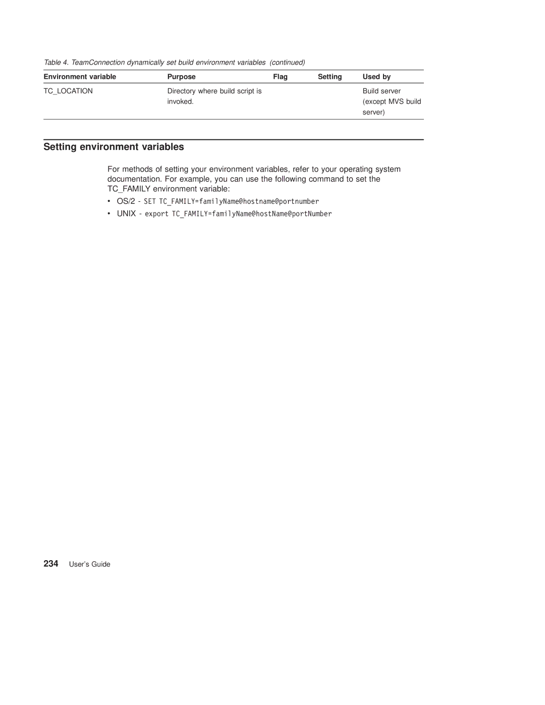 IBM SC34-4499-03 manual Setting environment variables 