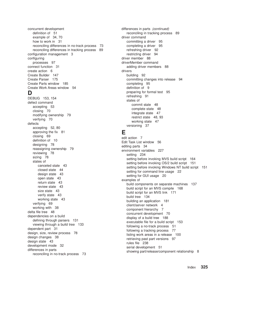 IBM SC34-4499-03 manual Debug 