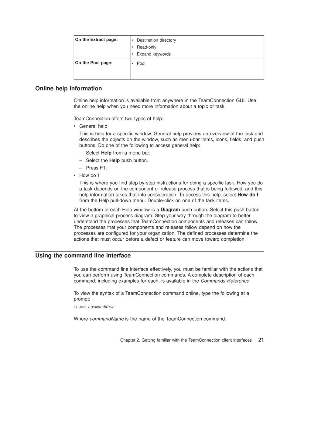 IBM SC34-4499-03 manual Online help information, Using the command line interface 