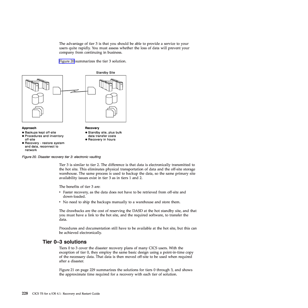IBM SC34-7012-01 manual Tier 0-3 solutions 