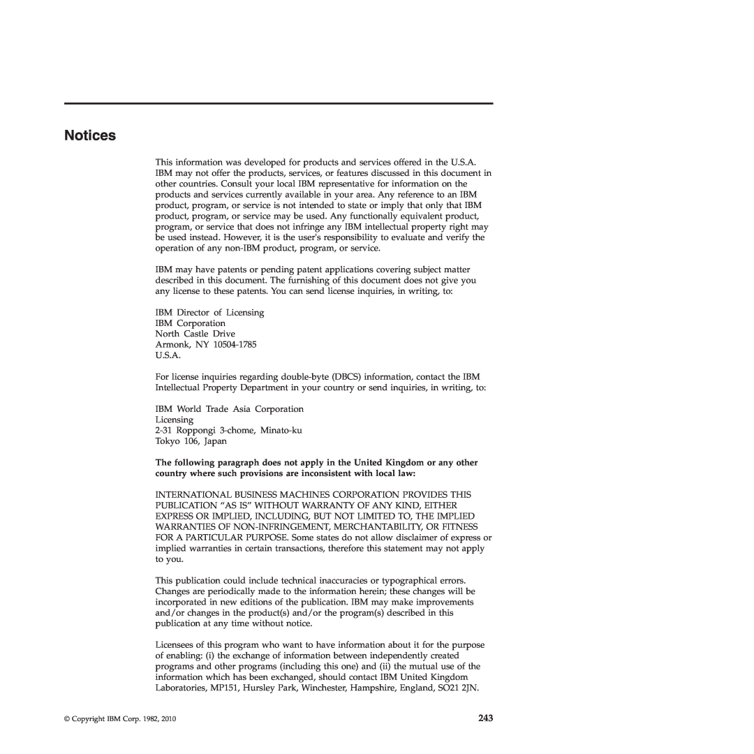IBM SC34-7012-01 manual Notices 