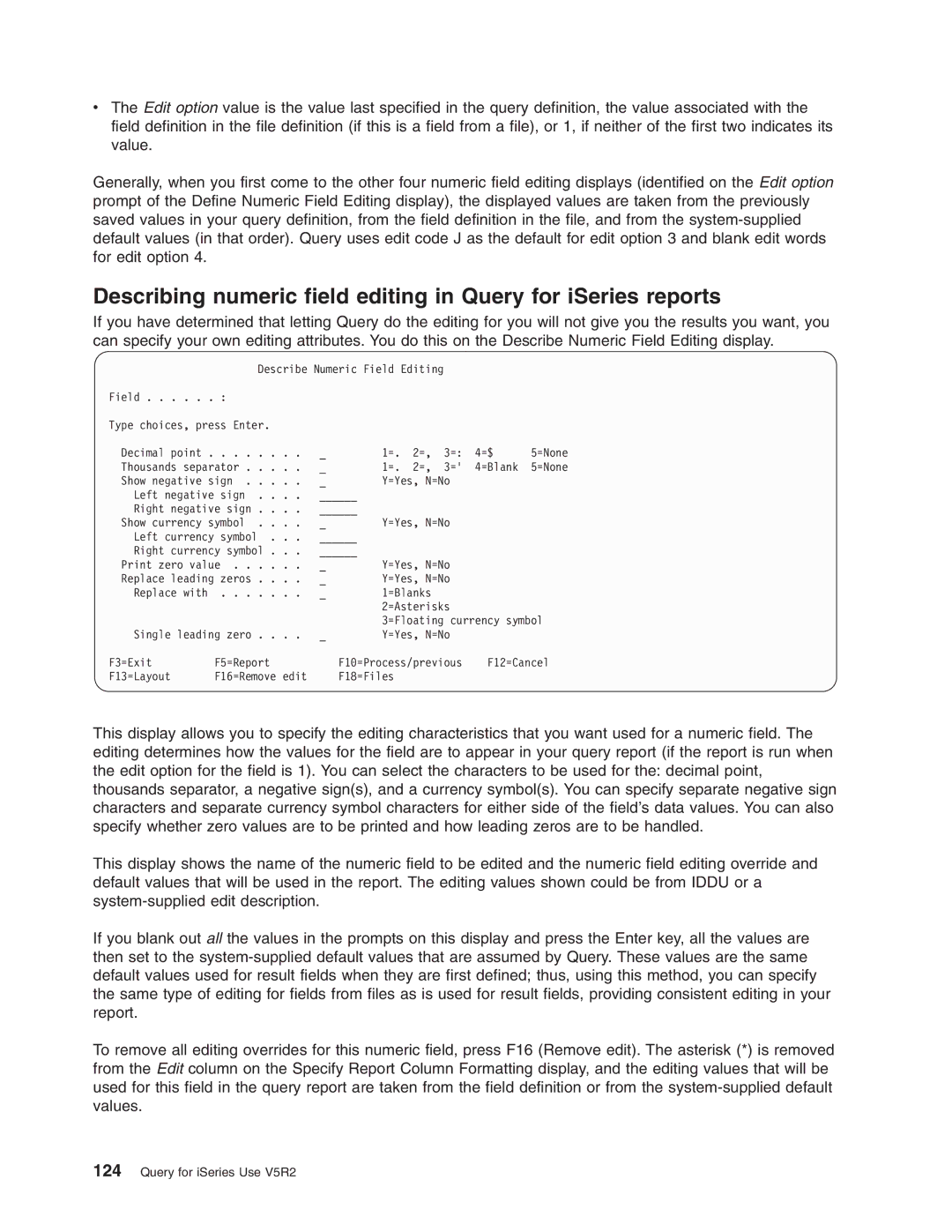 IBM SC41-5210-04 manual F10=Process/previous F12=Cancel F13=Layout 