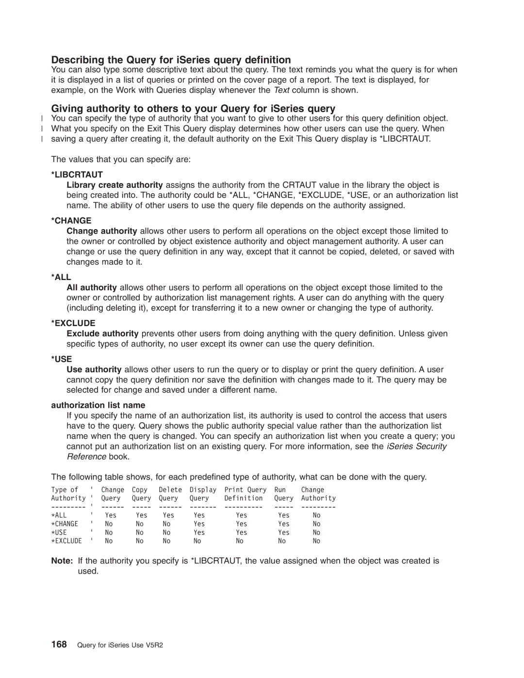 IBM SC41-5210-04 manual Describing the Query for iSeries query definition 