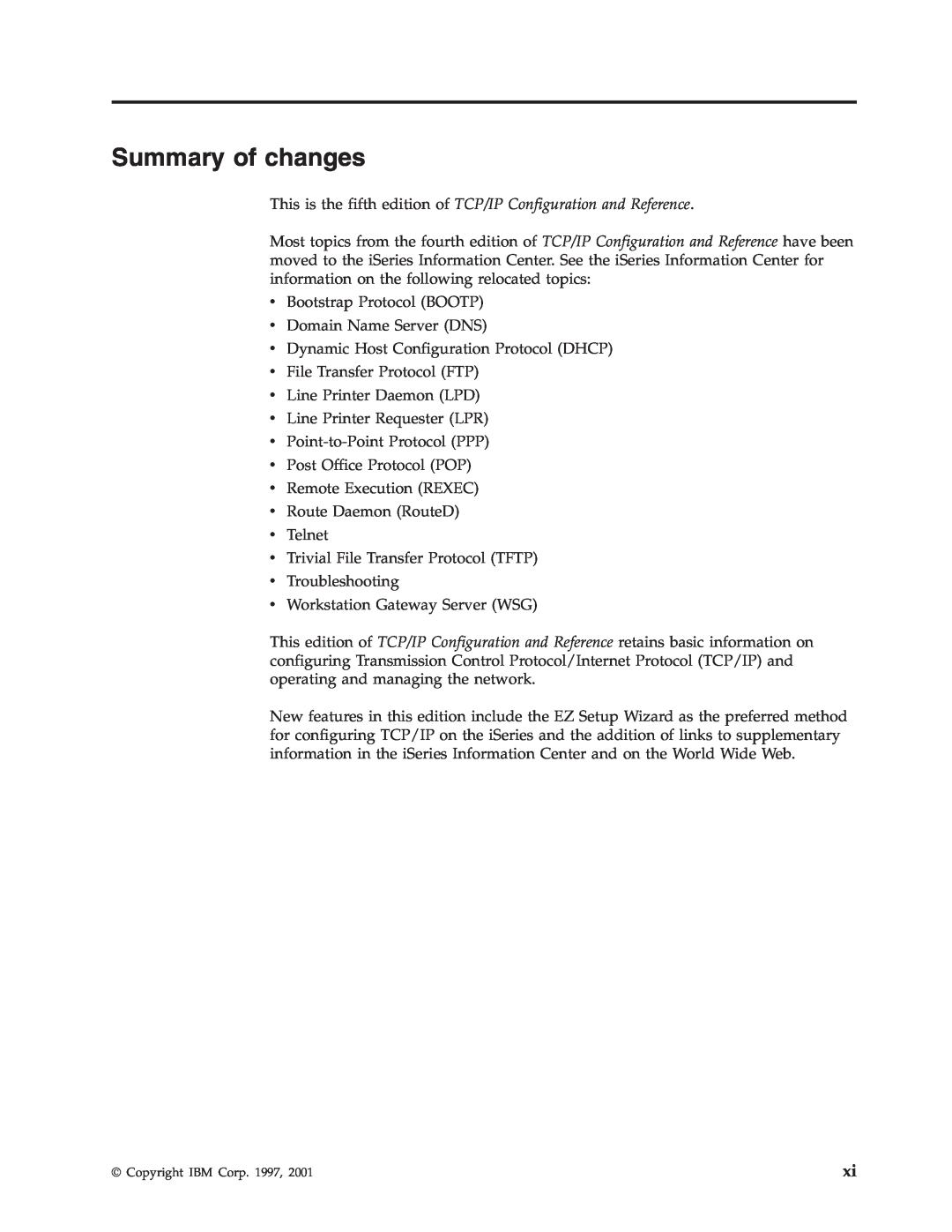 IBM SC41-5420-04 manual Summary of changes 