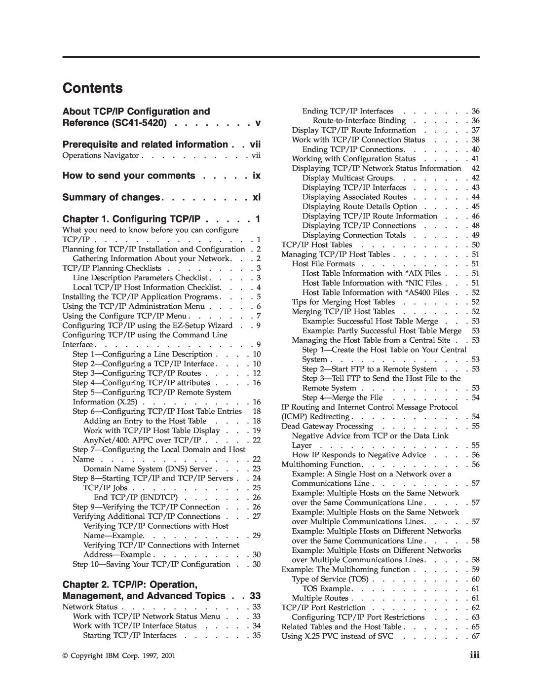 IBM SC41-5420-04 manual Contents 