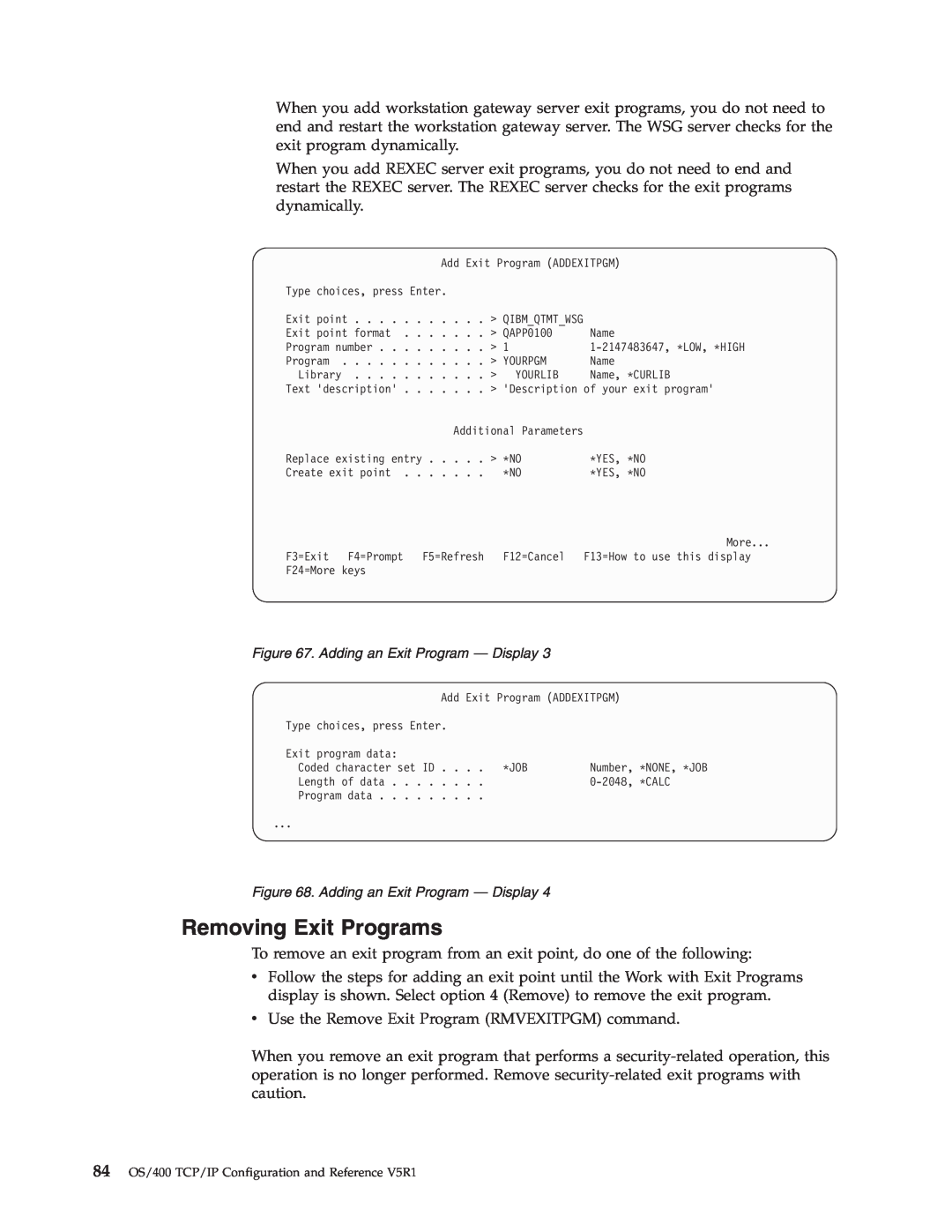 IBM SC41-5420-04 manual Removing Exit Programs 