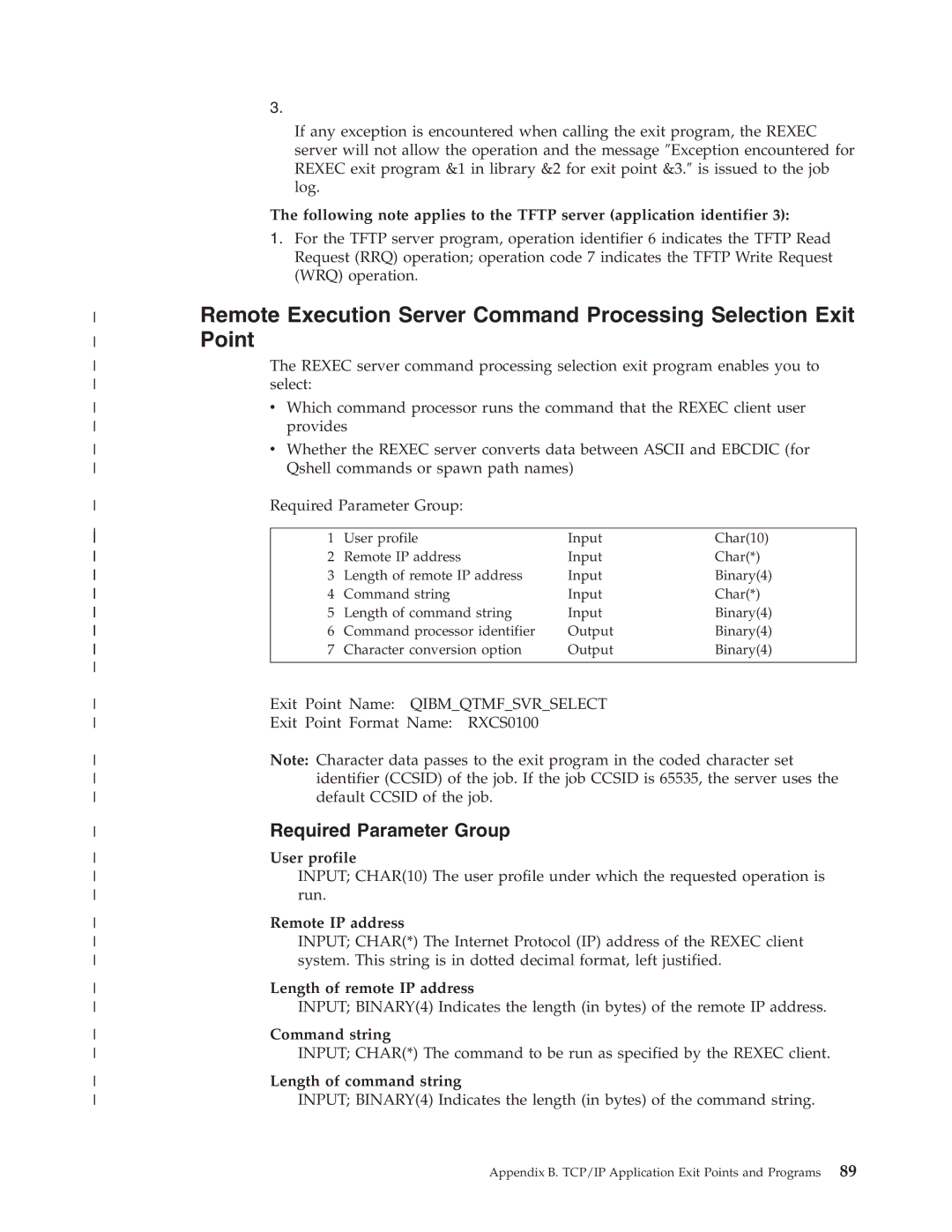 IBM SC41-5420-04 manual Point, Command string, Length of command string 